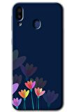 Galaxy M20 Kılıf HD Desen Baskılı Arka Kapak - Çizim Çiçekleri 