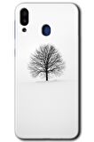 Galaxy M20 Kılıf HD Desen Baskılı Arka Kapak - Alone Tree 