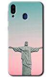 Galaxy M20 Kılıf HD Desen Baskılı Arka Kapak - Rio 