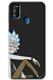 Galaxy M21 Kılıf HD Desen Baskılı Arka Kapak - Rick 