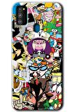 Galaxy M21 Kılıf HD Desen Baskılı Arka Kapak - Süper Çizgi Kahramanlar 