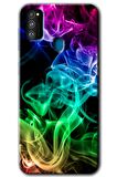 Galaxy M21 Kılıf HD Desen Baskılı Arka Kapak - Smoke Colorful 
