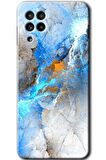 Galaxy M22 Kılıf HD Desen Baskılı Arka Kapak - Mavi Buzul 