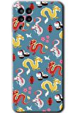 Galaxy M22 Kılıf HD Desen Baskılı Arka Kapak - Funky Dragon 