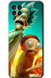 Galaxy M22 Kılıf HD Desen Baskılı Arka Kapak - Rick Morty 