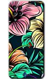 Galaxy M22 Kılıf HD Desen Baskılı Arka Kapak - Çizim Çiçekler 
