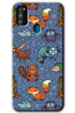 Galaxy M30s Kılıf HD Desen Baskılı Arka Kapak - Animals Funny 
