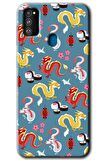 Galaxy M30s Kılıf HD Desen Baskılı Arka Kapak - Funky Dragon 