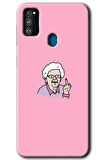 Galaxy M30s Kılıf HD Desen Baskılı Arka Kapak - Bad Grandmother 