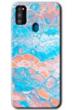 Galaxy M30s Kılıf HD Desen Baskılı Arka Kapak - Bubbles 1 