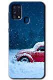 Galaxy M31 Kılıf HD Desen Baskılı Arka Kapak - Karlı Vosvos 