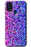 Galaxy M31 Kılıf HD Desen Baskılı Arka Kapak - Pixel Mozaik 