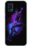 Galaxy M31 Kılıf HD Desen Baskılı Arka Kapak - AK 