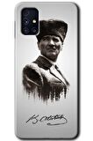 Galaxy M31s Kılıf HD Desen Baskılı Arka Kapak - Mustafa Kemal Atatürk 