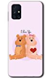 Galaxy M31s Kılıf HD Desen Baskılı Arka Kapak - Sevgili Ayıcık 