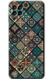 Galaxy M32 Kılıf HD Desen Baskılı Arka Kapak - Mat Mandala 