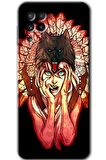 Galaxy M32 Kılıf HD Desen Baskılı Arka Kapak - Kurt Kız 