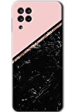 Galaxy M32 Kılıf HD Desen Baskılı Arka Kapak - Yarım Mermer 