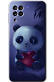 Galaxy M32 Kılıf HD Desen Baskılı Arka Kapak - Bebek Panda 