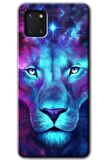 Galaxy Note 10 Lite Kılıf HD Desen Baskılı Arka Kapak - Neon Lion 