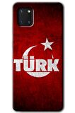 Galaxy Note 10 Lite Kılıf HD Desen Baskılı Arka Kapak - Ayyıldız Türk 
