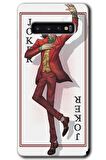 Galaxy S10 Kılıf HD Desen Baskılı Arka Kapak - Joker İskambil 
