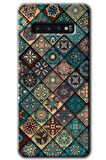 Galaxy S10 Kılıf HD Desen Baskılı Arka Kapak - Mat Mandala 