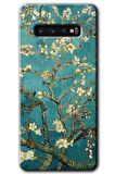 Galaxy S10 Kılıf HD Desen Baskılı Arka Kapak - Almond Blossom 