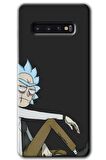 Galaxy S10 Kılıf HD Desen Baskılı Arka Kapak - Rick 