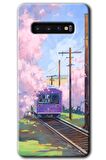 Galaxy S10 Kılıf HD Desen Baskılı Arka Kapak - Rails Paint 