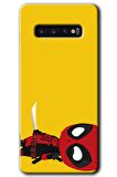 Galaxy S10 Kılıf HD Desen Baskılı Arka Kapak - DeadPool 6 