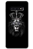 Galaxy S10 Kılıf HD Desen Baskılı Arka Kapak - King Lion 