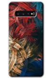 Galaxy S10 Kılıf HD Desen Baskılı Arka Kapak - Karma Boyalar 