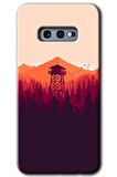 Galaxy S10e Kılıf HD Desen Baskılı Arka Kapak - Gözlem Kulesi 