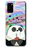 Galaxy S20 Kılıf HD Desen Baskılı Arka Kapak - Milkshake Panda 