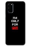 Galaxy S20 Kılıf HD Desen Baskılı Arka Kapak - For You 