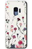 Galaxy S9 Kılıf HD Desen Baskılı Arka Kapak - Mat Çiçek 