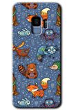 Galaxy S9 Kılıf HD Desen Baskılı Arka Kapak - Animals Funny 