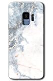 Galaxy S9 Kılıf HD Desen Baskılı Arka Kapak - White Marble 