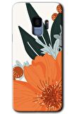 Galaxy S9 Kılıf HD Desen Baskılı Arka Kapak - Portakal Çiçeği 