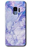 Galaxy S9 Kılıf HD Desen Baskılı Arka Kapak - Spots Lilac 
