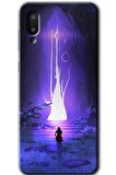 Galaxy A02 Kılıf HD Desen Baskılı Arka Kapak - Wanderer Silhouette 