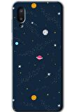 Galaxy A02 Kılıf HD Desen Baskılı Arka Kapak - Çizim Gezegen 