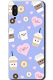Galaxy A02 Kılıf HD Desen Baskılı Arka Kapak - Coffee Cake 