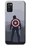 Galaxy A02s Kılıf HD Desen Baskılı Arka Kapak - Captain Avenger 