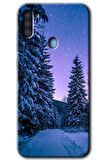 Galaxy A11 Kılıf HD Desen Baskılı Arka Kapak - Kış Manzarası 