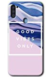 Galaxy A11 Kılıf HD Desen Baskılı Arka Kapak - Good Vibes 