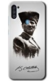 Galaxy A11 Kılıf HD Desen Baskılı Arka Kapak - Mustafa Kemal Atatürk 