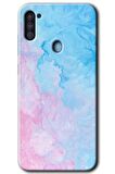 Galaxy A11 Kılıf HD Desen Baskılı Arka Kapak - Blue Art 