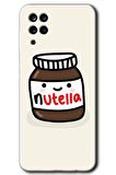 Galaxy A12 Kılıf HD Desen Baskılı Arka Kapak - Nutella Aşkım 